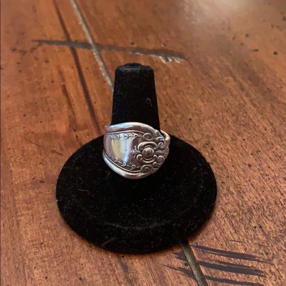 Vintage Sterling Silver Spoon Ring.